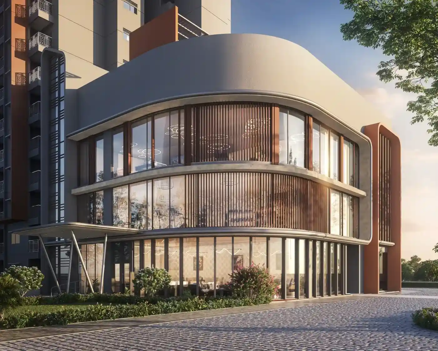 Clubhouse exterior artistic impression