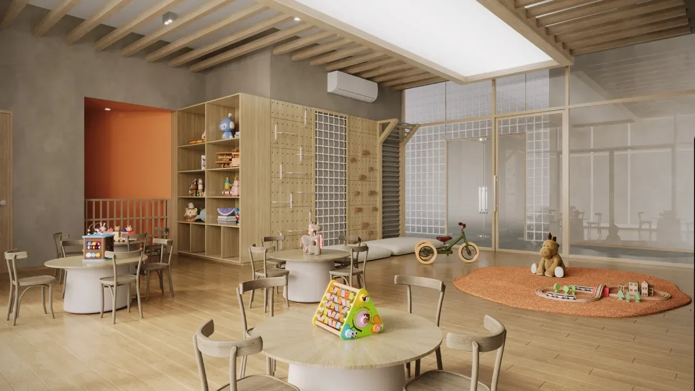 Indoor kids play area