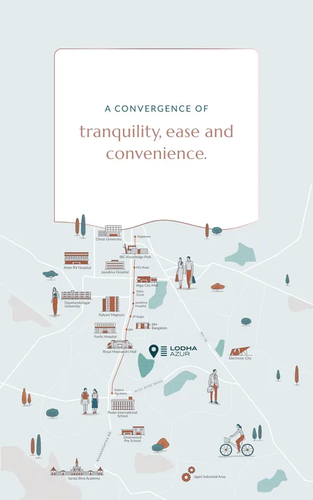 Lodha Azur brochure location map