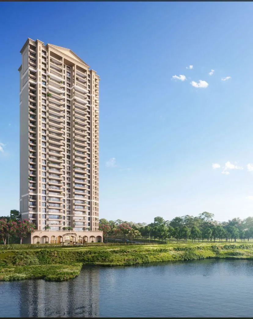Lodha Azur tower elevation facing lake