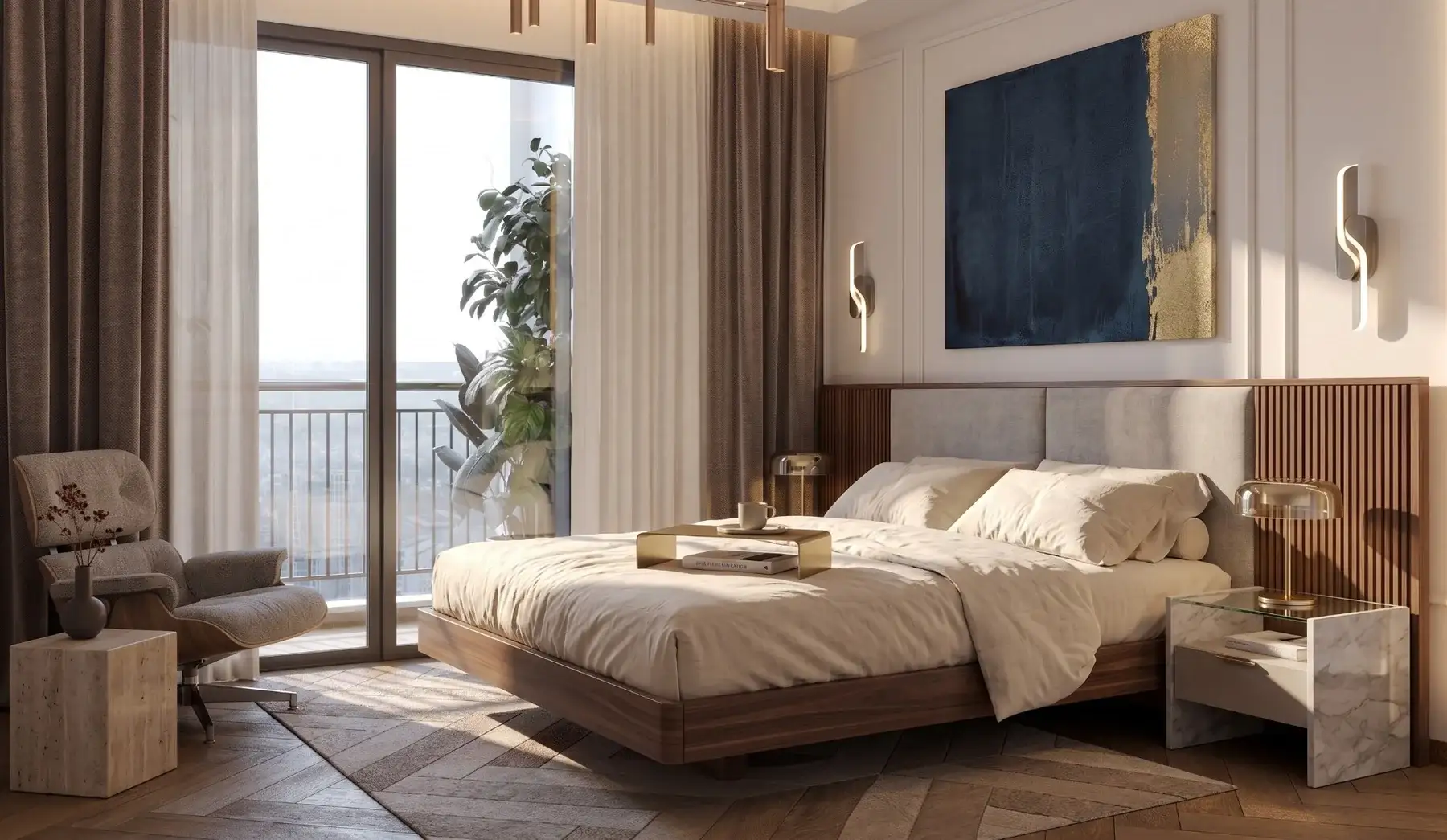 Master bedroom interior