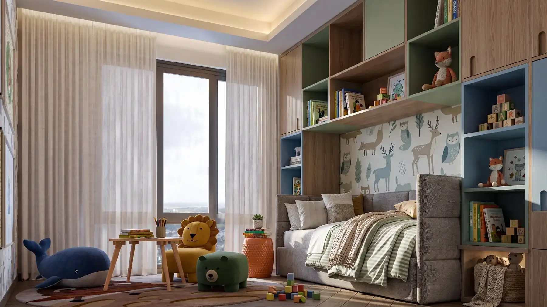 Kids room interior